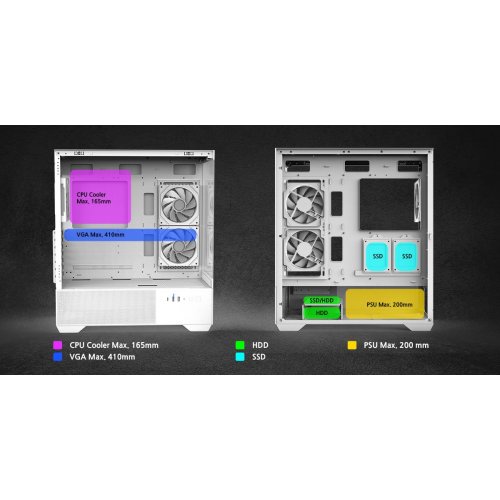 Уцінка корпус Zalman Chronix Tempered Glass без БЖ White (Сліди використання, 872121) купити в Україні: Київ, Львів, Хмельницький, Тернопіль, Івано-Франківськ | Перевірка сумісності, низька ціна, відгуки, характеристики від TELEMART фото