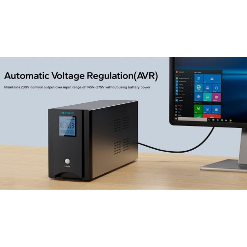 Уцінка дбж Marsriva 1500VA (MR-UF1500P-H) (Сліди використання, 872129) купити в Україні: Київ, Львів, Хмельницький, Тернопіль, Івано-Франківськ | Низька ціна, відгуки, характеристики від TELEMART фото