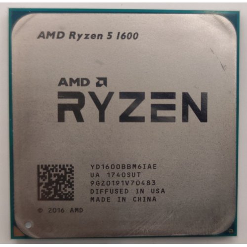 Процесор AMD Ryzen 5 1600 3.2(3.6)GHz sAM4 Tray (YD1600BBAEMPK) (Відновлено продавцем, 872135) купити в Україні: Київ, Львів, Хмельницький, Тернопіль, Івано-Франківськ | Перевірка сумісності, низька ціна, відгуки, характеристики від TELEMART фото