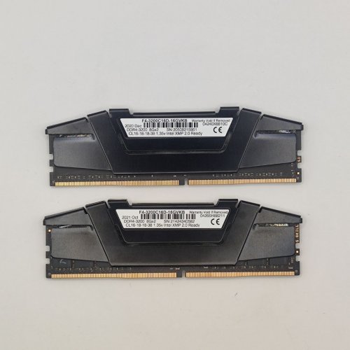 Озп G.Skill DDR4 16GB (2x8GB) 3200Mhz Ripjaws V (F4-3200C16D-16GVKB) (Відновлено продавцем, 872138) купити в Україні: Київ, Львів, Хмельницький, Тернопіль, Івано-Франківськ | Перевірка сумісності, низька ціна, відгуки, характеристики від TELEMART фото