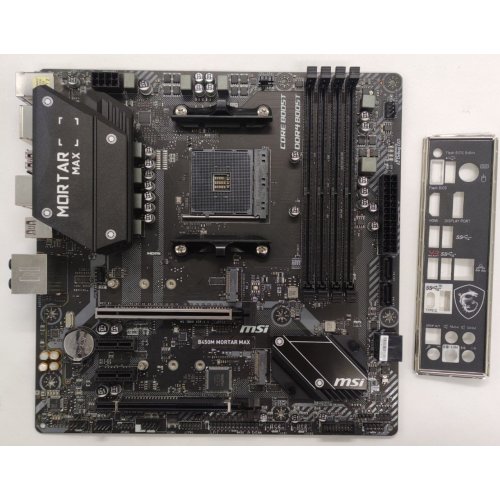 Материнська плата MSI B450M MORTAR MAX (sAM4, AMD B450) (Відновлено продавцем, 872142) купити в Україні: Київ, Львів, Хмельницький, Тернопіль, Івано-Франківськ | Перевірка сумісності, низька ціна, відгуки, характеристики від TELEMART фото