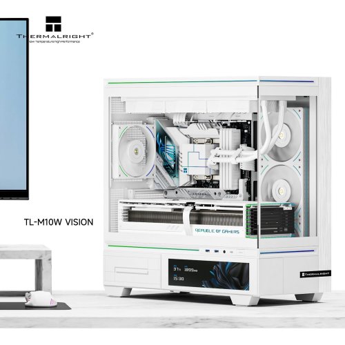 Уцінка корпус Thermalright TL-M10 Vision без БЖ White (Відсутнє внутрішнє пакування, 872154) купити в Україні: Київ, Львів, Хмельницький, Тернопіль, Івано-Франківськ | Перевірка сумісності, низька ціна, відгуки, характеристики від TELEMART фото