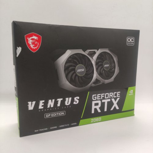 Видеокарта MSI GeForce RTX 2060 VENTUS GP OC 6144MB (RTX 2060 VENTUS GP OC) (Восстановлено продавцом, 872318) купить в Украине: Киев, Днепр, Харьков, Одесса  | Проверка совместимости, низкая цена, отзывы, характеристики от TELEMART фото