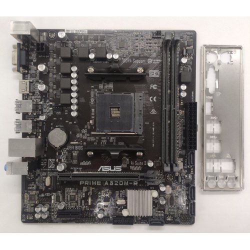 Материнская плата Asus PRIME A320M-R (sAM4, AMD A320) (Восстановлено продавцом, 872325) купить в Украине: Киев, Днепр, Харьков, Одесса  | Проверка совместимости, низкая цена, отзывы, характеристики от TELEMART фото