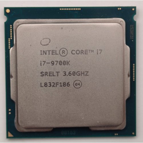 Процесор Intel Core i7-9700K 3.6(4.9)GHz 12MB s1151 Tray (CM8068403874212) (Відновлено продавцем, 872347) купити в Україні: Київ, Львів, Хмельницький, Тернопіль, Івано-Франківськ | Перевірка сумісності, низька ціна, відгуки, характеристики від TELEMART фото