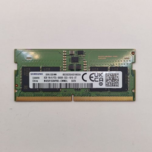 Озп Samsung SODIMM DDR5 8GB 5600Mhz (M425R1GB4PB0-CWMOL) (Відновлено продавцем, 872359) купити в Україні: Київ, Львів, Хмельницький, Тернопіль, Івано-Франківськ | Перевірка сумісності, низька ціна, відгуки, характеристики від TELEMART фото