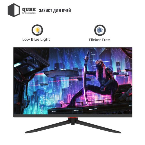 Монітор Qube 27" G27F240 Black (Відновлено продавцем, 872369) купити в Україні: Київ, Львів, Хмельницький, Тернопіль, Івано-Франківськ | Низька ціна, відгуки, характеристики від TELEMART фото