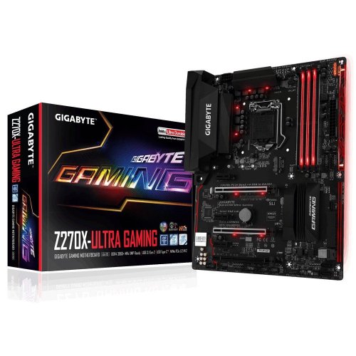 Материнська плата Gigabyte GA-Z270X-Ultra Gaming (s1151, Intel Z270) (Відновлено продавцем, 872465) купити в Україні: Київ, Львів, Хмельницький, Тернопіль, Івано-Франківськ | Перевірка сумісності, низька ціна, відгуки, характеристики від TELEMART фото