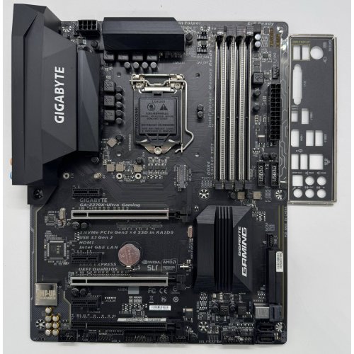 Материнська плата Gigabyte GA-Z270X-Ultra Gaming (s1151, Intel Z270) (Відновлено продавцем, 872465) купити в Україні: Київ, Львів, Хмельницький, Тернопіль, Івано-Франківськ | Перевірка сумісності, низька ціна, відгуки, характеристики від TELEMART фото