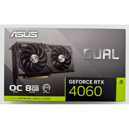 Видеокарта Asus GeForce RTX 4060 Dual OC 8192MB (DUAL-RTX4060-O8G) (Восстановлено продавцом, 872495) купить в Украине: Киев, Днепр, Харьков, Одесса  | Проверка совместимости, низкая цена, отзывы, характеристики от TELEMART фото