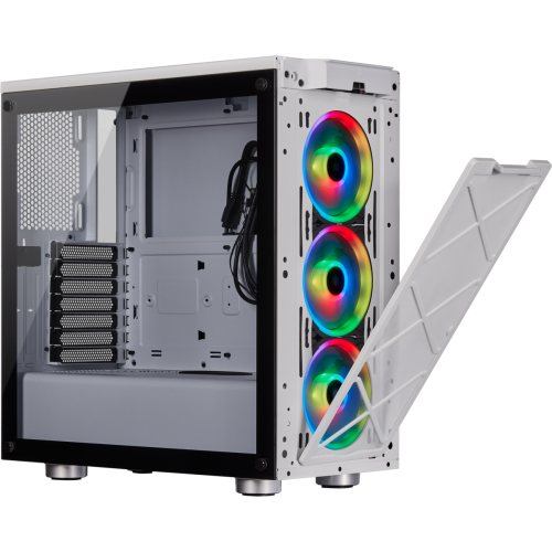 Корпус Corsair iCUE 465X RGB Tempered glass без БП (CC-9011189-WW) White (Восстановлено продавцом, 872499) купить в Украине: Киев, Днепр, Харьков, Одесса  | Проверка совместимости, низкая цена, отзывы, характеристики от TELEMART фото