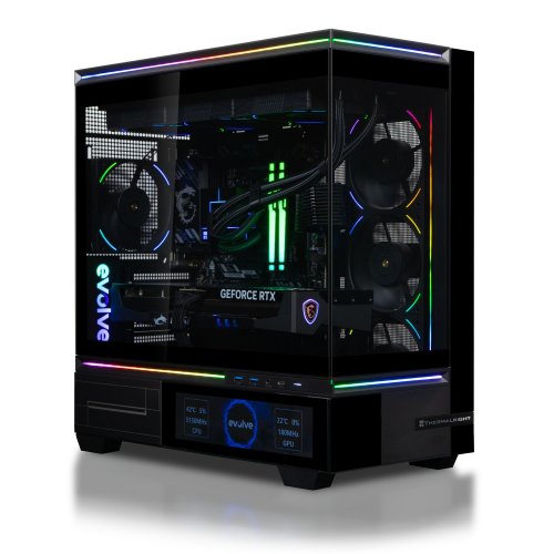 Ігровий ПК EVOLVE GamePart Vision Pro (EVGP-VSNR780X3DN507-D532S1TBK) Black купити в Україні: Київ, Львів, Хмельницький, Тернопіль, Івано-Франківськ | Низька ціна, відгуки, характеристики від TELEMART фото