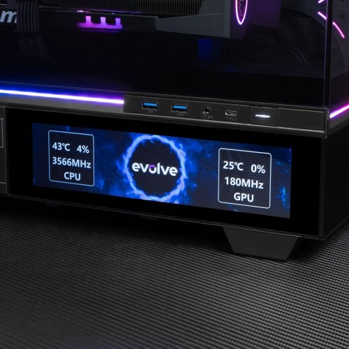 Ігровий ПК EVOLVE GamePart Vision Pro (EVGP-VSNR780X3DN507-D532S1TBK) Black купити в Україні: Київ, Львів, Хмельницький, Тернопіль, Івано-Франківськ | Низька ціна, відгуки, характеристики від TELEMART фото