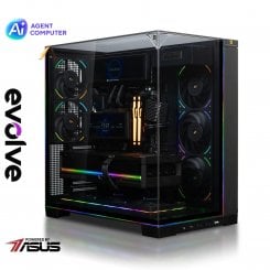Компьютер EVOLVE UltraPart Vision Pro (EVUP-VSNR995X3DN509-D564S2TBK) Black / AMD Ryzen 9 9950X3D (4.3-5.7), 16 ядер / NVIDIA GeForce RTX 5090 / 64 ГБ (DDR5) / 2048 ГБ (SSD)