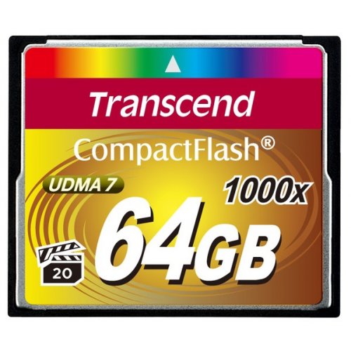 Купить Карта памяти Transcend CF 64GB (1000x) (TS64GCF1000) - цена в Харькове, Киеве, Днепре, Одессе
в интернет-магазине Telemart фото