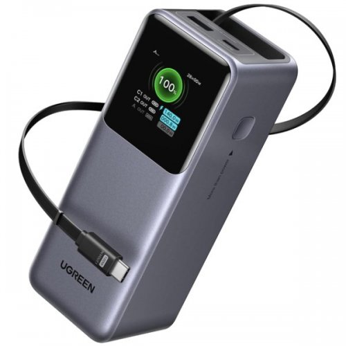 Powerbank Ugreen PB726 Nexode 20000mAh 165W (55987B) Grey купити в Україні: Київ, Львів, Хмельницький, Тернопіль, Івано-Франківськ | Низька ціна, відгуки, характеристики від TELEMART фото