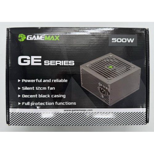 Блок живлення GAMEMAX GE-500 500W (GE-500) (Відновлено продавцем, 872646) купити в Україні: Київ, Львів, Хмельницький, Тернопіль, Івано-Франківськ | Перевірка сумісності, низька ціна, відгуки, характеристики від TELEMART фото