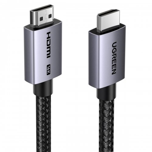 Кабель Ugreen HD186 HDMI to HDMI 16K 2m (65900) Black купить в Украине: Киев, Днепр, Харьков, Одесса  | Низкая цена, отзывы, характеристики от TELEMART фото
