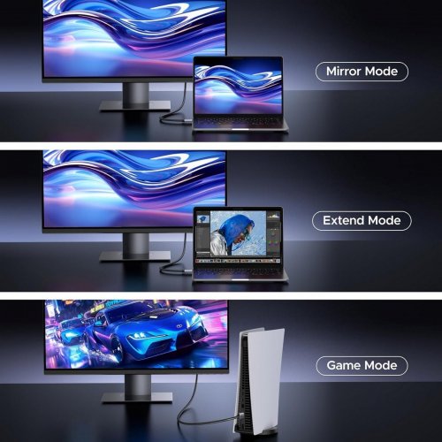Кабель Ugreen HD186 HDMI to HDMI 16K 2m (65900) Black купить в Украине: Киев, Днепр, Харьков, Одесса  | Низкая цена, отзывы, характеристики от TELEMART фото
