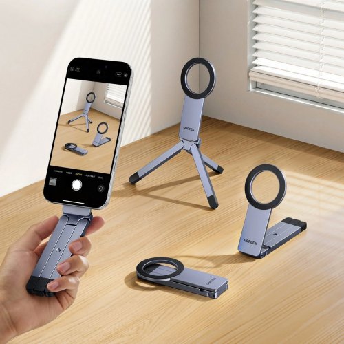 Магнітна підставка для телефону Ugreen LP962 Magnetic Phone Tripod Stand (75509) купити в Україні: Київ, Львів, Хмельницький, Тернопіль, Івано-Франківськ | Низька ціна, відгуки, характеристики від TELEMART фото