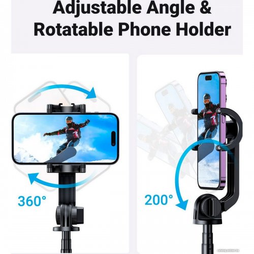 Штатив Ugreen LP586 Selfie Stick Tripod with Bluetooth Remote (15062) купити в Україні: Київ, Львів, Хмельницький, Тернопіль, Івано-Франківськ | Низька ціна, відгуки, характеристики від TELEMART фото