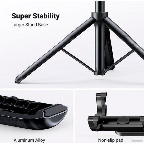 Штатив Ugreen LP586 Selfie Stick Tripod with Bluetooth Remote (15062) купити в Україні: Київ, Львів, Хмельницький, Тернопіль, Івано-Франківськ | Низька ціна, відгуки, характеристики від TELEMART фото