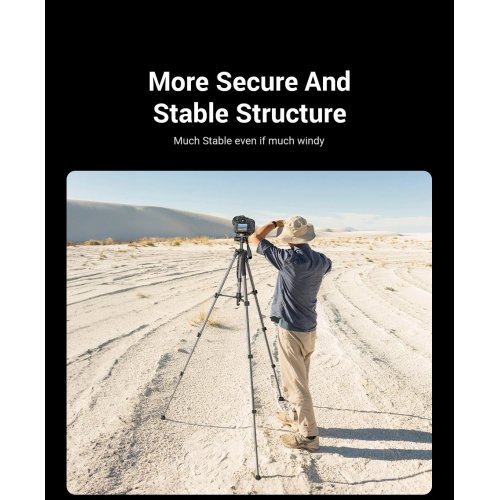 Штатив Ugreen LP661 Professional Tripod For Phone and Cameras (15187) купити в Україні: Київ, Львів, Хмельницький, Тернопіль, Івано-Франківськ | Низька ціна, відгуки, характеристики від TELEMART фото