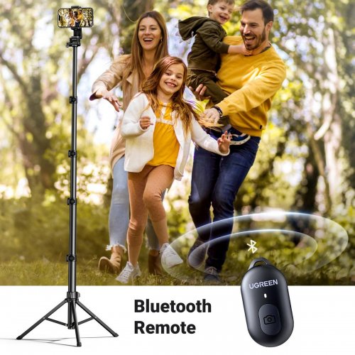 Штатив Ugreen LP680 Selfie Stick Tripod with Bluetooth Remote (15609) купити в Україні: Київ, Львів, Хмельницький, Тернопіль, Івано-Франківськ | Низька ціна, відгуки, характеристики від TELEMART фото
