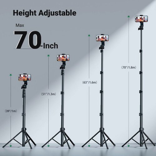 Штатив Ugreen LP680 Selfie Stick Tripod with Bluetooth Remote (15609) купити в Україні | Telemart фото