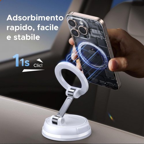 Держатель для телефона Ugreen LP926 Magnetic Car Phone Mount (85236) White купить в Украине: Киев, Днепр, Харьков, Одесса  | Низкая цена, отзывы, характеристики от TELEMART фото