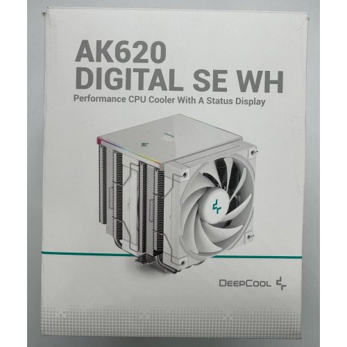 Кулер Deepcool AK620 DIGITAL SE (R-AK620-WHADMN-GJD) White (Відновлено продавцем, 872682) купити в Україні: Київ, Львів, Хмельницький, Тернопіль, Івано-Франківськ | Перевірка сумісності, низька ціна, відгуки, характеристики від TELEMART фото