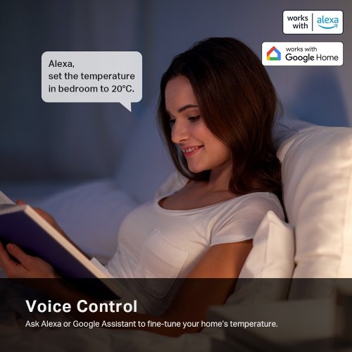 Термостатический радиаторный клапан TP-LINK Kasa Smart KE100 KE100 купить в Украине: Киев, Днепр, Харьков, Одесса  | Низкая цена, отзывы, характеристики от TELEMART фото