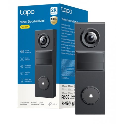 Акумуляторний відеодомофон TP-LINK Tapo D205 купити в Україні: Київ, Львів, Хмельницький, Тернопіль, Івано-Франківськ | Низька ціна, відгуки, характеристики від TELEMART фото