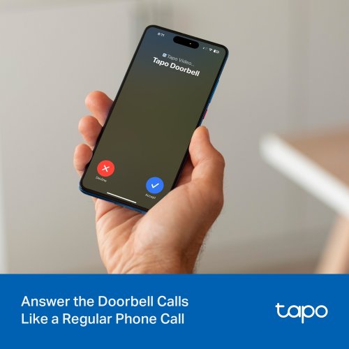 Акумуляторний відеодомофон TP-LINK Tapo D205 купити в Україні: Київ, Львів, Хмельницький, Тернопіль, Івано-Франківськ | Низька ціна, відгуки, характеристики від TELEMART фото