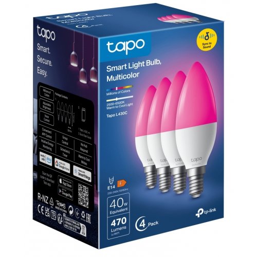 Умная многоцветная Wi-Fi лампа TP-LINK Tapo L430C купить в Украине: Киев, Днепр, Харьков, Одесса  | Низкая цена, отзывы, характеристики от TELEMART фото