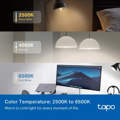 Розумна багатокольорова Wi-Fi лампа TP-LINK Tapo L430C купити в Україні | Telemart фото