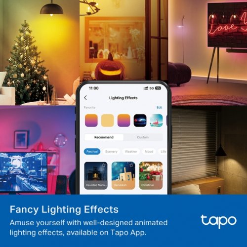 Розумна багатокольорова Wi-Fi лампа TP-LINK Tapo L430C купити в Україні | Telemart фото