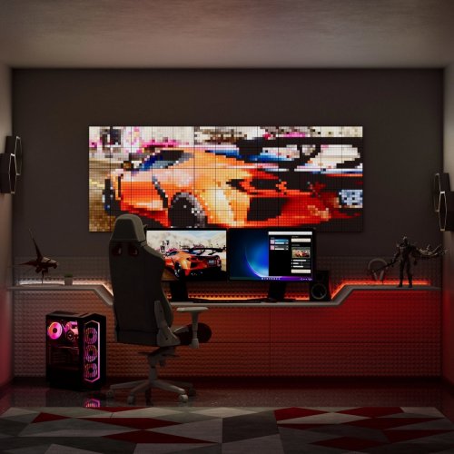 Smart LED Панель Twinkly Squares 1 Starter Panel RGB LED USB-C (TWQ064STW-01-BUSB) Black купити в Україні: Київ, Львів, Хмельницький, Тернопіль, Івано-Франківськ | Низька ціна, відгуки, характеристики від TELEMART фото