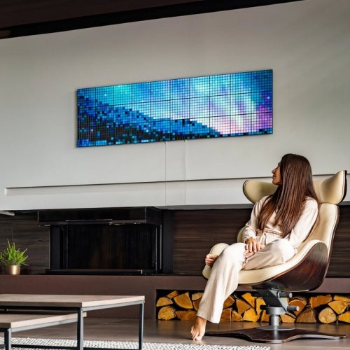 Smart LED Панель Twinkly Squares 1 Starter Panel RGB LED USB-C (TWQ064STW-01-BUSB) Black купити в Україні: Київ, Львів, Хмельницький, Тернопіль, Івано-Франківськ | Низька ціна, відгуки, характеристики від TELEMART фото