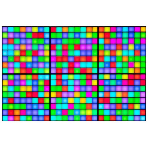 Smart LED Панель Twinkly Squares 1 + 5 RGB Gen II (TWQ064STW-07-BEU) Black купити в Україні: Київ, Львів, Хмельницький, Тернопіль, Івано-Франківськ | Низька ціна, відгуки, характеристики від TELEMART фото