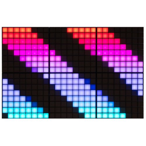 Smart LED Панель Twinkly Squares 1 + 5 RGB Gen II (TWQ064STW-07-BEU) Black купити в Україні: Київ, Львів, Хмельницький, Тернопіль, Івано-Франківськ | Низька ціна, відгуки, характеристики від TELEMART фото