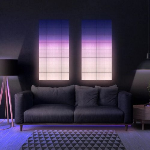 Smart LED Панель Twinkly Squares 1 + 5 RGB Gen II (TWQ064STW-07-BEU) Black купити в Україні: Київ, Львів, Хмельницький, Тернопіль, Івано-Франківськ | Низька ціна, відгуки, характеристики від TELEMART фото