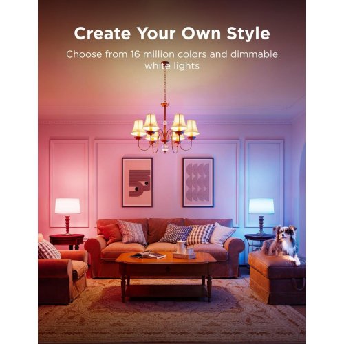 Розумна лампа Govee H600C E14 5W 450Lm 2700K-6400K (B600CC02) White купити в Україні: Київ, Львів, Хмельницький, Тернопіль, Івано-Франківськ | Низька ціна, відгуки, характеристики від TELEMART фото