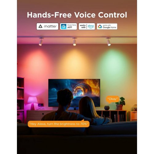 Розумна лампа Govee H600C E14 5W 450Lm 2700K-6400K (B600CC02) White купити в Україні: Київ, Львів, Хмельницький, Тернопіль, Івано-Франківськ | Низька ціна, відгуки, характеристики від TELEMART фото