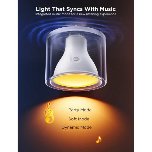 Набір ламп Govee GU10 Smart LED Bulb RGBWW WI-FI/Bluetooth (B600D3C1) White купити в Україні: Київ, Львів, Хмельницький, Тернопіль, Івано-Франківськ | Низька ціна, відгуки, характеристики від TELEMART фото