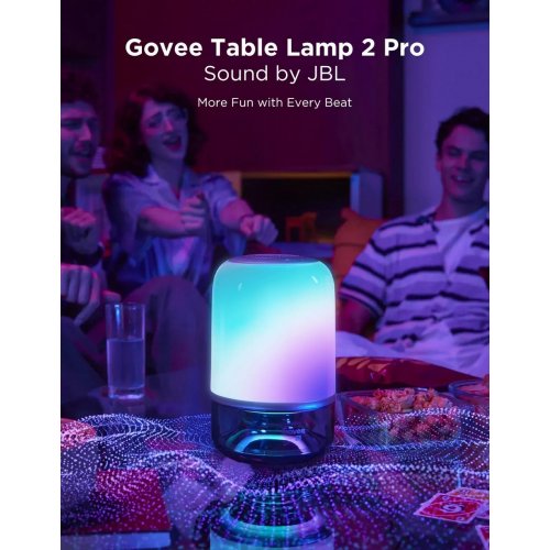 Розумна настільна лампа Govee Table Lamp 2 Pro x Sound by JBL (H60200F1) купити в Україні: Київ, Львів, Хмельницький, Тернопіль, Івано-Франківськ | Низька ціна, відгуки, характеристики від TELEMART фото