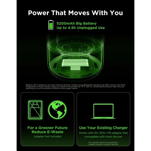 Розумна настільна лампа Govee Table Lamp 2 Pro x Sound by JBL (H60200F1) купити в Україні: Київ, Львів, Хмельницький, Тернопіль, Івано-Франківськ | Низька ціна, відгуки, характеристики від TELEMART фото