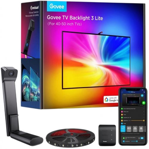 Набір адаптивного підсвічування Govee H6097 Backlight 3 Lite (H60973D1) купити в Україні: Київ, Львів, Хмельницький, Тернопіль, Івано-Франківськ | Низька ціна, відгуки, характеристики від TELEMART фото