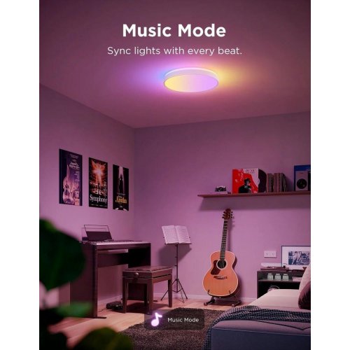 Стельовий світильник Govee Smart Ceiling Light Pro (H60A6C01) White купити в Україні: Київ, Львів, Хмельницький, Тернопіль, Івано-Франківськ | Низька ціна, відгуки, характеристики від TELEMART фото