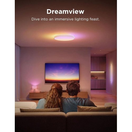 Стельовий світильник Govee Smart Ceiling Light Pro (H60A6C01) White купити в Україні: Київ, Львів, Хмельницький, Тернопіль, Івано-Франківськ | Низька ціна, відгуки, характеристики від TELEMART фото